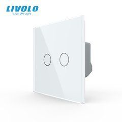 Сенсорный выключатель 2 сенсора Livolo