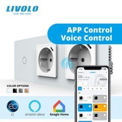 Сенсорный выключатель LIVOLO с розеткой