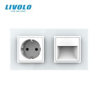 Двойная электрическая розетка LIVOLO