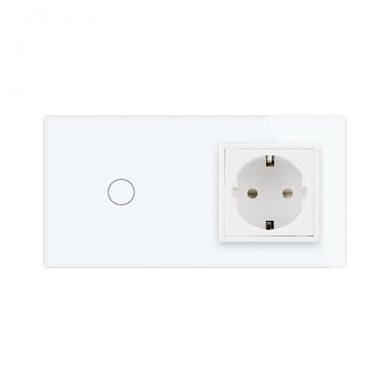 Розумний сенсорний ZigBee вимикач 1 сенсор 1 розетка Livolo
