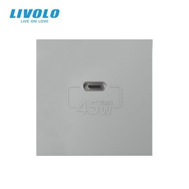 Механизм розетка USB Type-C с Power Delivery 45W Livolo