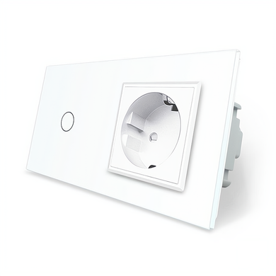 Розумний сенсорний ZigBee вимикач 1 сенсор 1 розетка Livolo