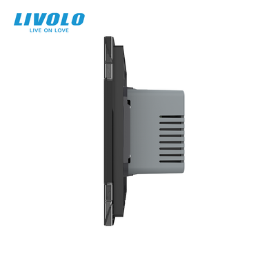 Wi-Fi терморегулятор сенсорний програмований LIVOLO, 2.5D скляний