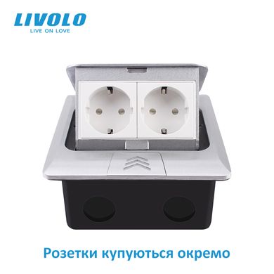 Empty desktop socket box for 2 modules Livolo