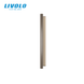 LIVOLO 4-post frame for 2 touch and 2 two-touch switches (1-1-2-2), glass, frosted gold, 294&times;80 mm