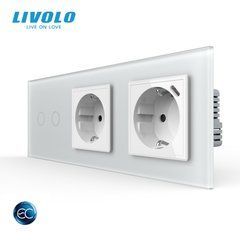 Сенсорний вимикач LIVOLO з розеткою
