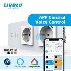 Сенсорний вимикач LIVOLO з розеткою