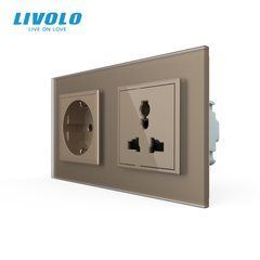 Double power socket & Wall multi-function power socket 12 in 1 Livolo
