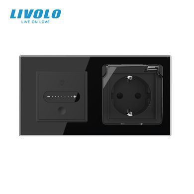 Сенсорный диммер LIVOLO с розеткой