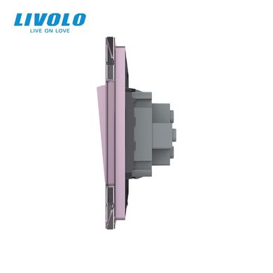 Одноклавишный проходной выключатель Livolo