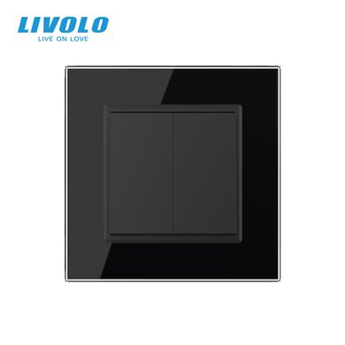 Двоклавішний перехресний вимикач Livolo