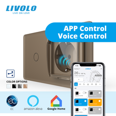 Сенсорный выключатель LIVOLO с розеткой