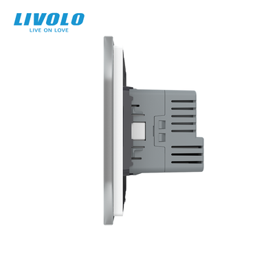 Електрична розетка з USB Type-C Power Delivery 18 Вт Livolo