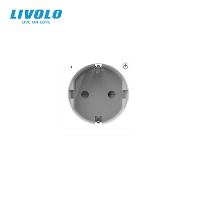 Smart EC wall power socket module Livolo white (VL-FCTC16AZ2-2WP)