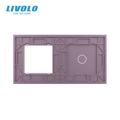 Панель для сенсорного вимикача 1 сенсор 1 розетка Livolo