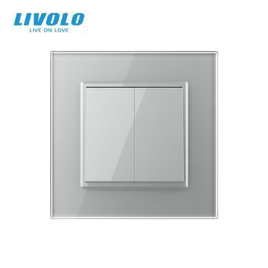 Двоклавішний перехресний вимикач Livolo