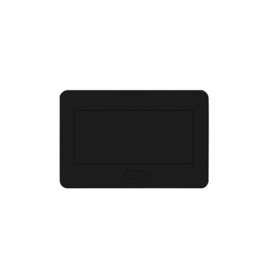 Double desktop socket soft opening Livolo gray in black