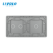 2-Gang Frame for 1-Touch and 2-Touch Switches (1-2) LIVOLO tempered glass
