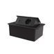Double desktop socket soft opening Livolo gray in black