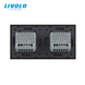 Touch light switch LIVOLO, 2 gangs (1-1)