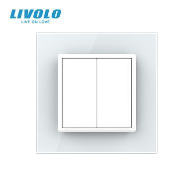 Двоклавішний прохідний вимикач Livolo