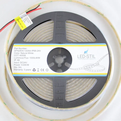 LED стрічка LED-STIL 4000K, 9,6 W, 2835, 120 шт, IP68, 24V, 1000LM