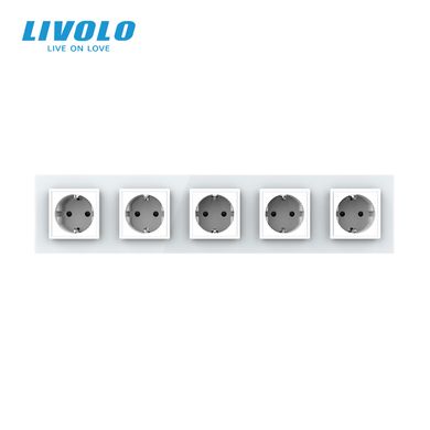 Five way wall power socket Livolo