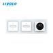 LIVOLO smart touch thermostat for underfloor heating + 2-zone touch dimmer (1+1), manual, phone and voice control; Apple HomeKit, Matter, Google, Amazon, Siri