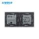 Mechanical switch 1 gang Touch screen Thermostat with external temperature sensor for warm floors Livolo