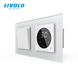 Mechanical switch 1 gang Touch screen Thermostat with external temperature sensor for warm floors Livolo