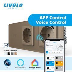 Сенсорный выключатель LIVOLO с розеткой
