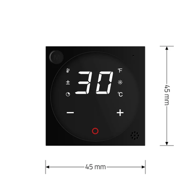 Терморегулятор сенсорний програмований для водяної теплої підлоги LIVOLO, білий, модуль без рамки (VL-FCQ1-2WP)