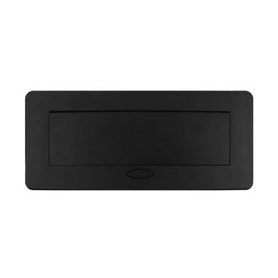 Розетка меблева подвійна з USB та універсальною розеткою 2 в 1 чорний Livolo