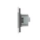 Proximity sensing switch 2 gang 1 socket Livolo