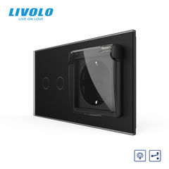 Сенсорний димер LIVOLO з розеткою