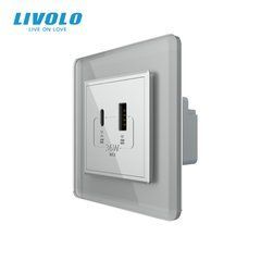 Розетка USB-A та USB-C з Power Delivery 36W Livolo