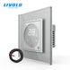 Touch screen Thermostat with external temperature sensor for warm floors Livolo
