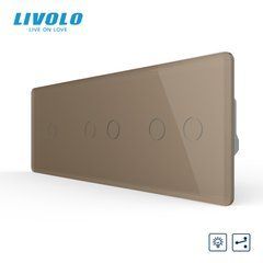 Сенсорный проходной диммер LIVOLO, 5 сенсоров (1-2-2), 2 А, 230 В