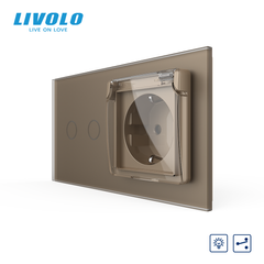 Сенсорний димер LIVOLO з розеткою