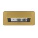 Double desktop socket with USB-C golden Livolo