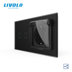 Сенсорний вимикач LIVOLO з розеткою