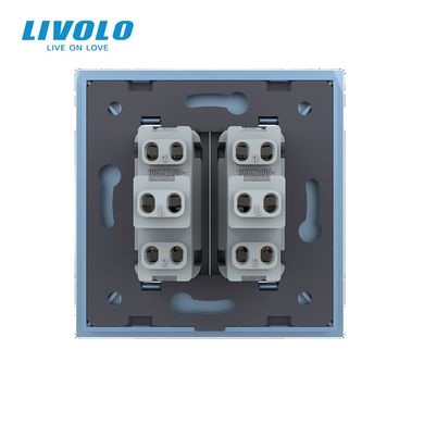 Mechanical switch 2 gang 2 way Livolo