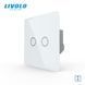 Touch switch for curtains and blinds LIVOLO, 2 gangs