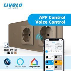 Сенсорный выключатель LIVOLO с розеткой