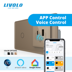 Сенсорный выключатель LIVOLO с розеткой
