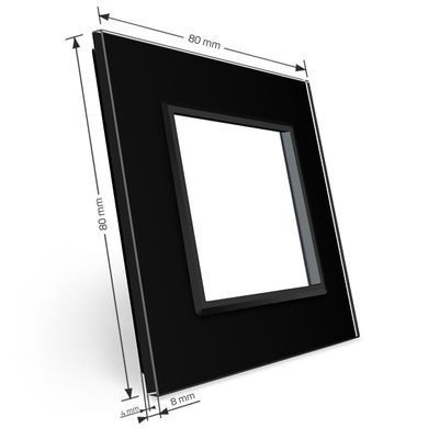 1-Gang Frame LIVOLO tempered glass