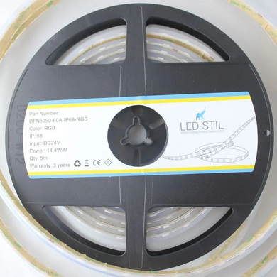 LED стрічка LED-STIL 14,4 Вт, 5050, 60 шт, IP68, RGB, 24V