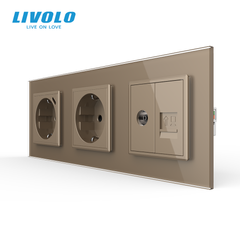 Потрійна електрична розетка LIVOLO