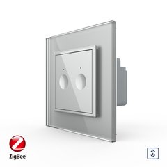 Smart ZigBee curtain touch switch 2 gang Sense Livolo
