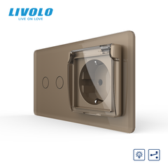 Сенсорний димер LIVOLO з розеткою